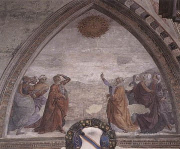  Augustus Painting - meeting Of Augustus And The Sibyl Renaissance Florence Domenico Ghirlandaio